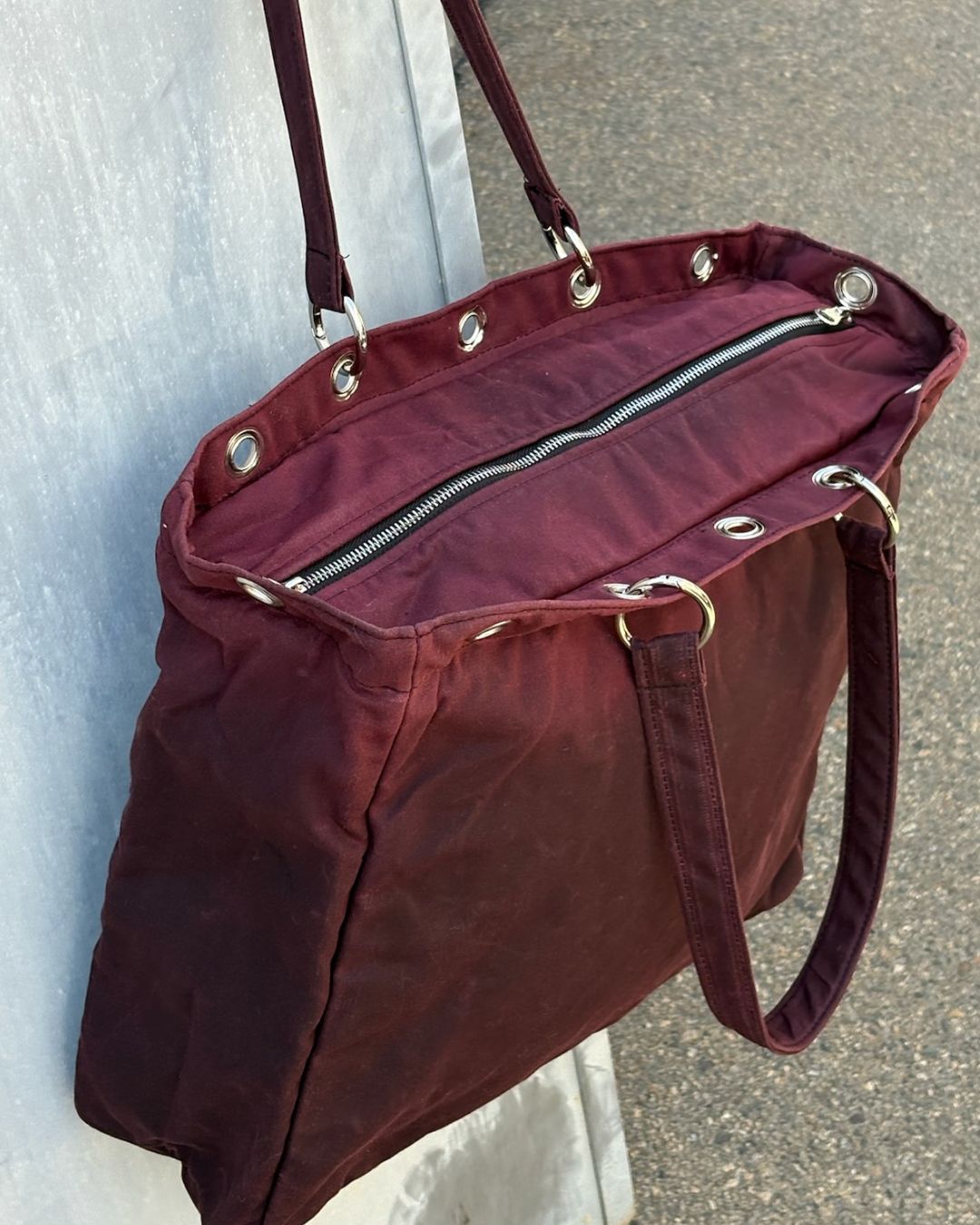 WAX BAG - OXBLOOD-5