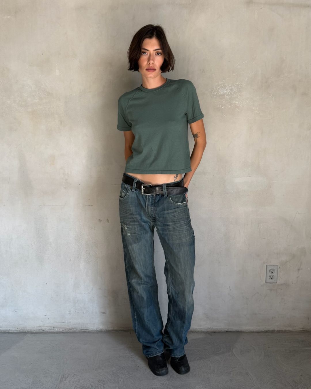 CREW RAGLAN SS - CELADON-2