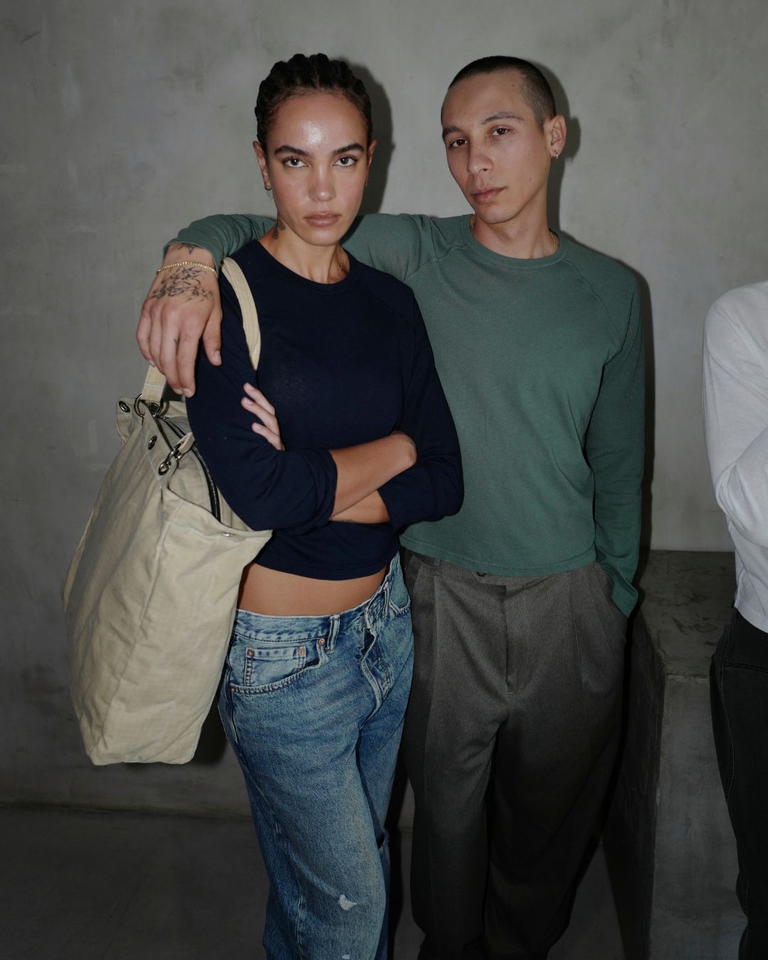 CREW RAGLAN LS - CELADON