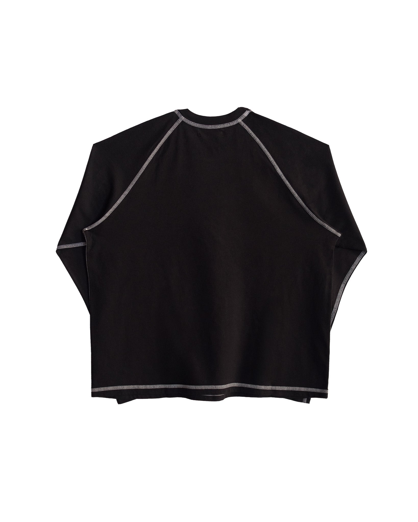 RAGLAN LS - BLACK / WHITE