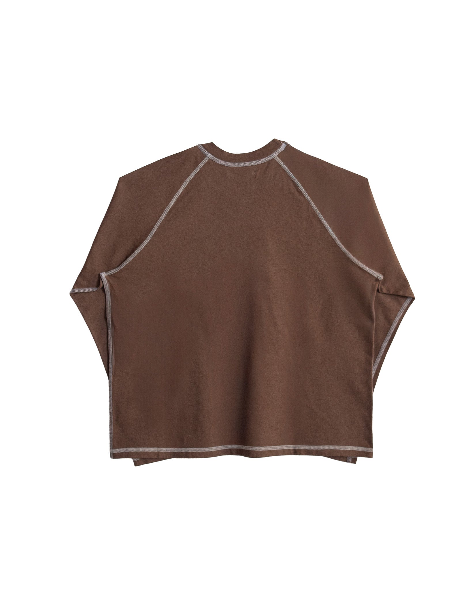 RAGLAN LS - TAUPE / WHITE