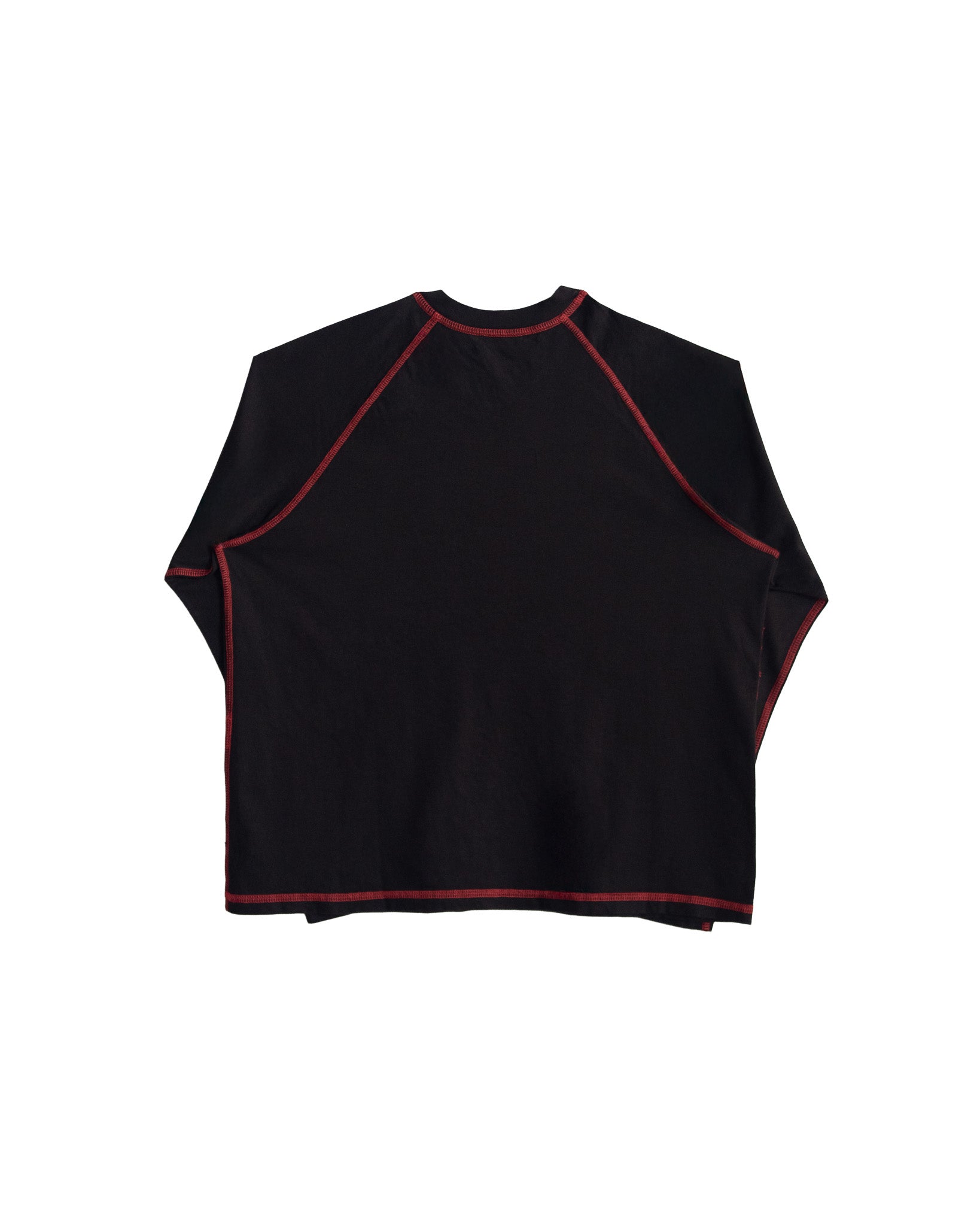 RAGLAN LS - BLACK / RED