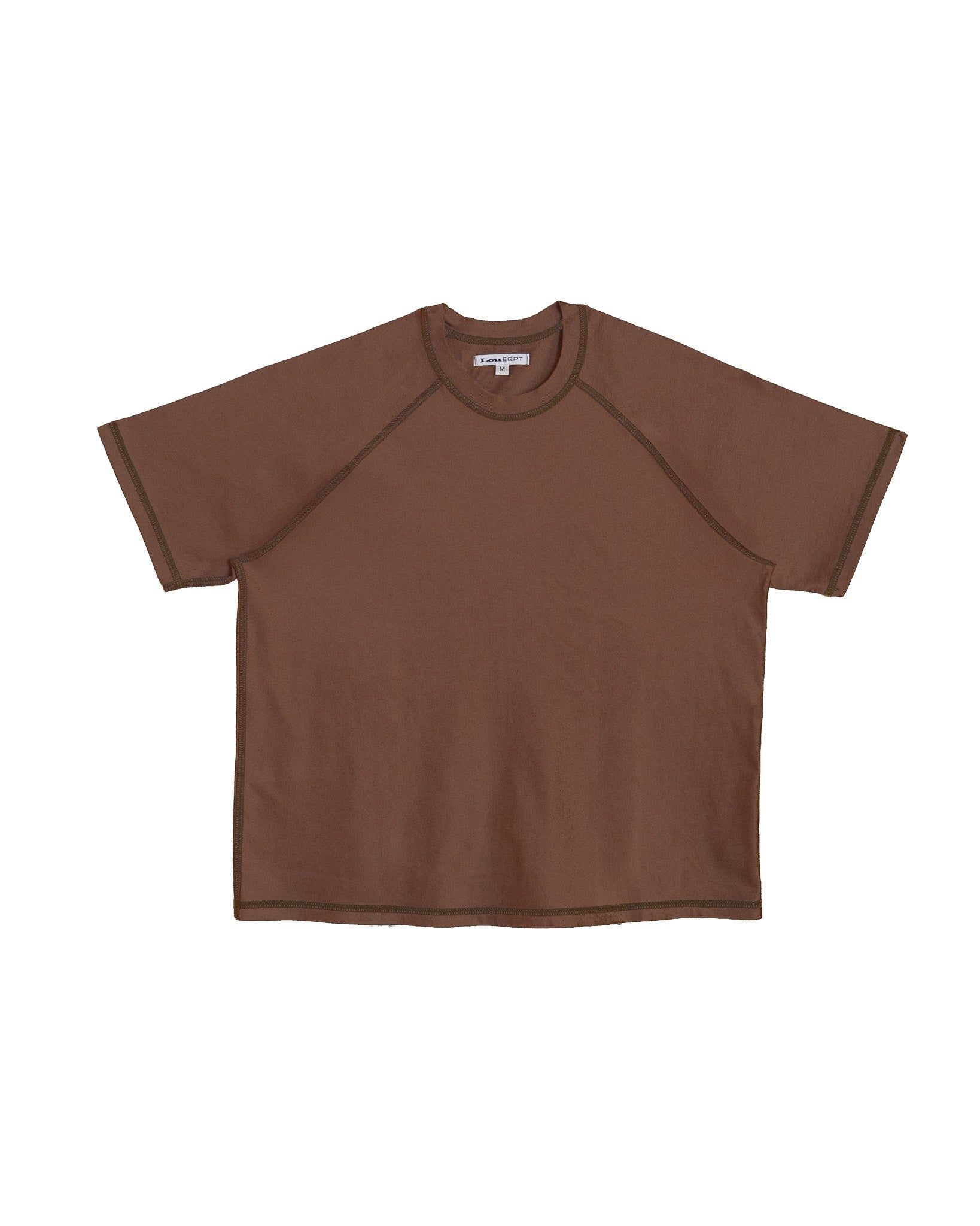 RAGLAN SS - TAUPE / BROWN