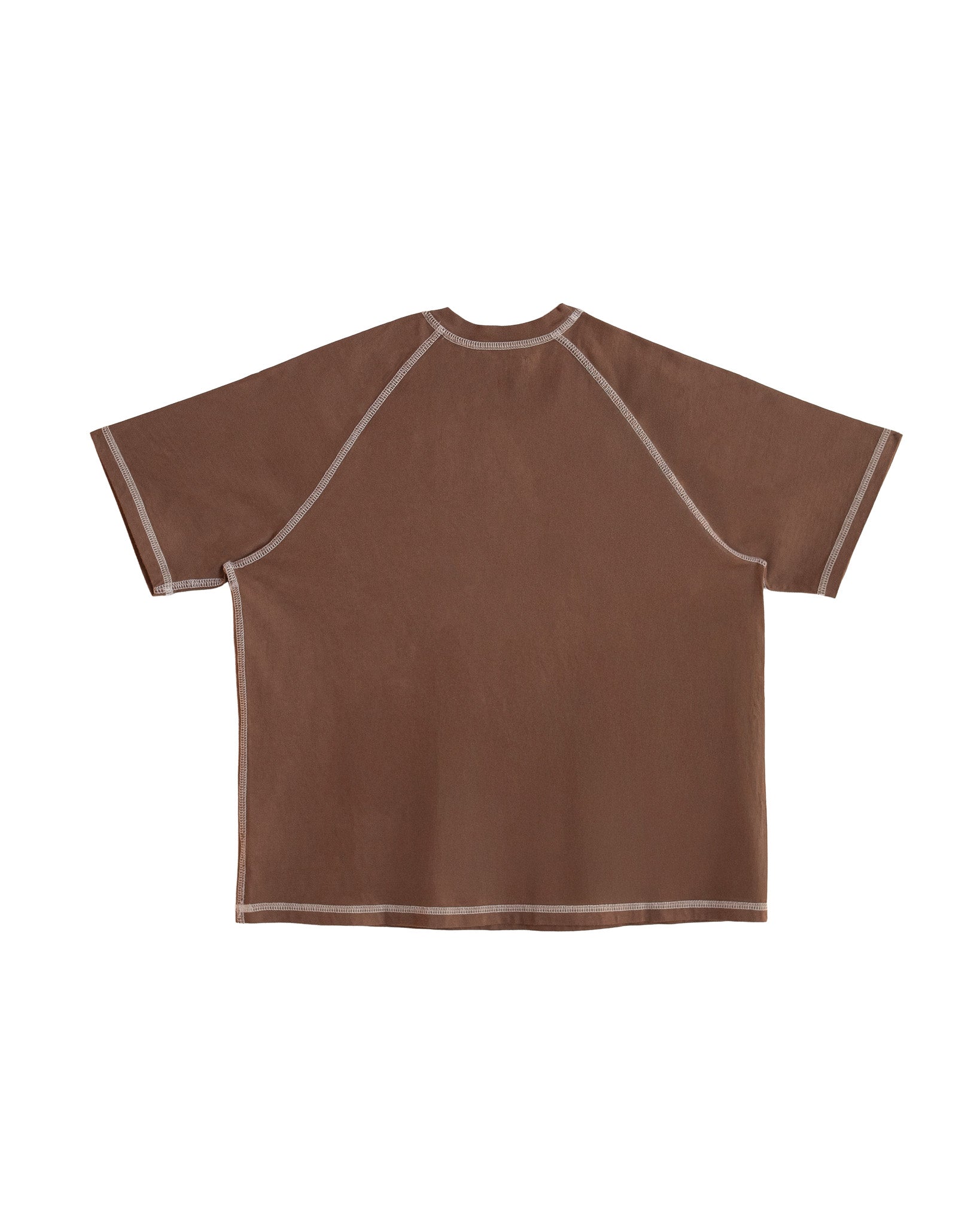 RAGLAN SS - TAUPE / WHITE