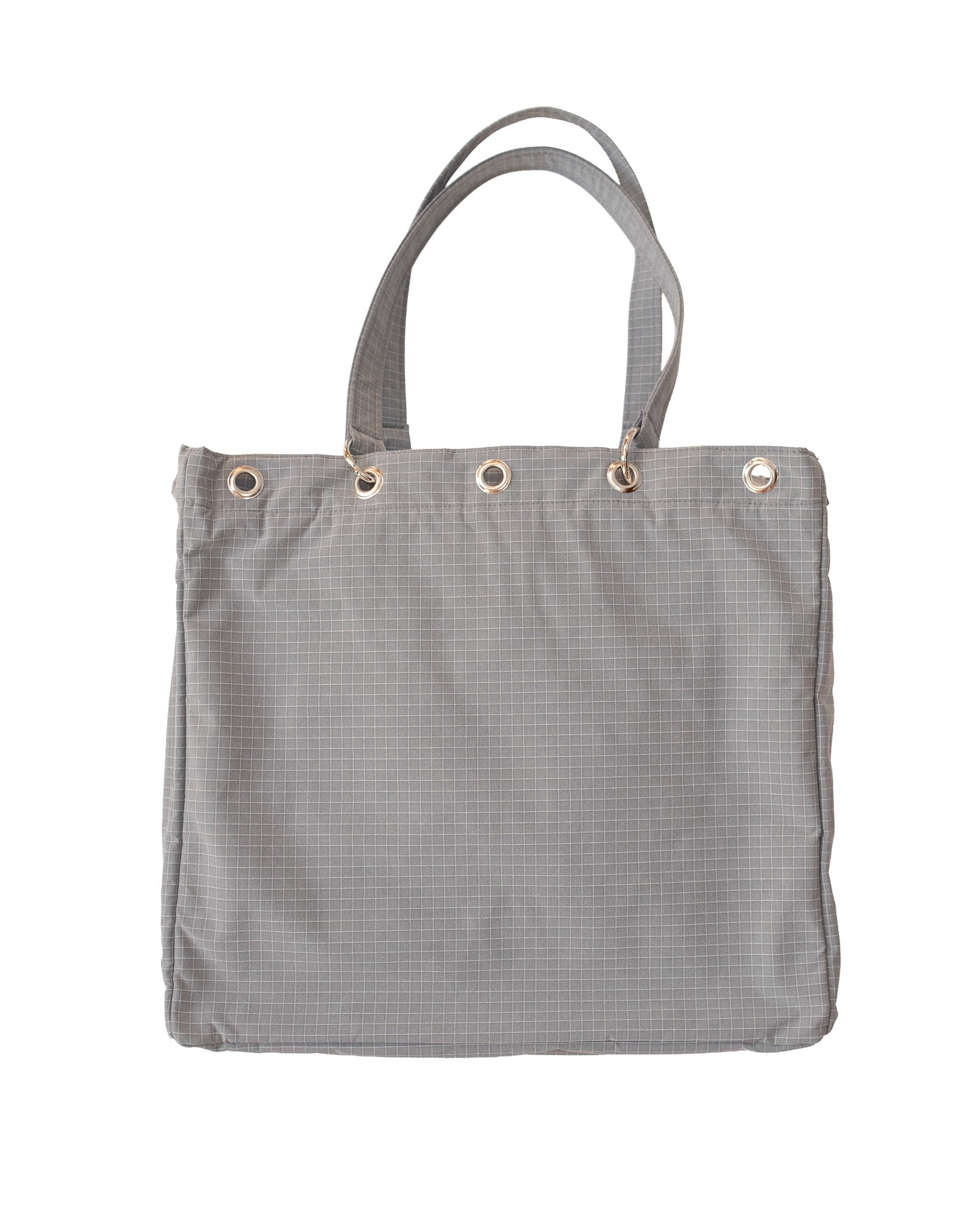 RIPSTOP GRID BAG - GREY / WHITE