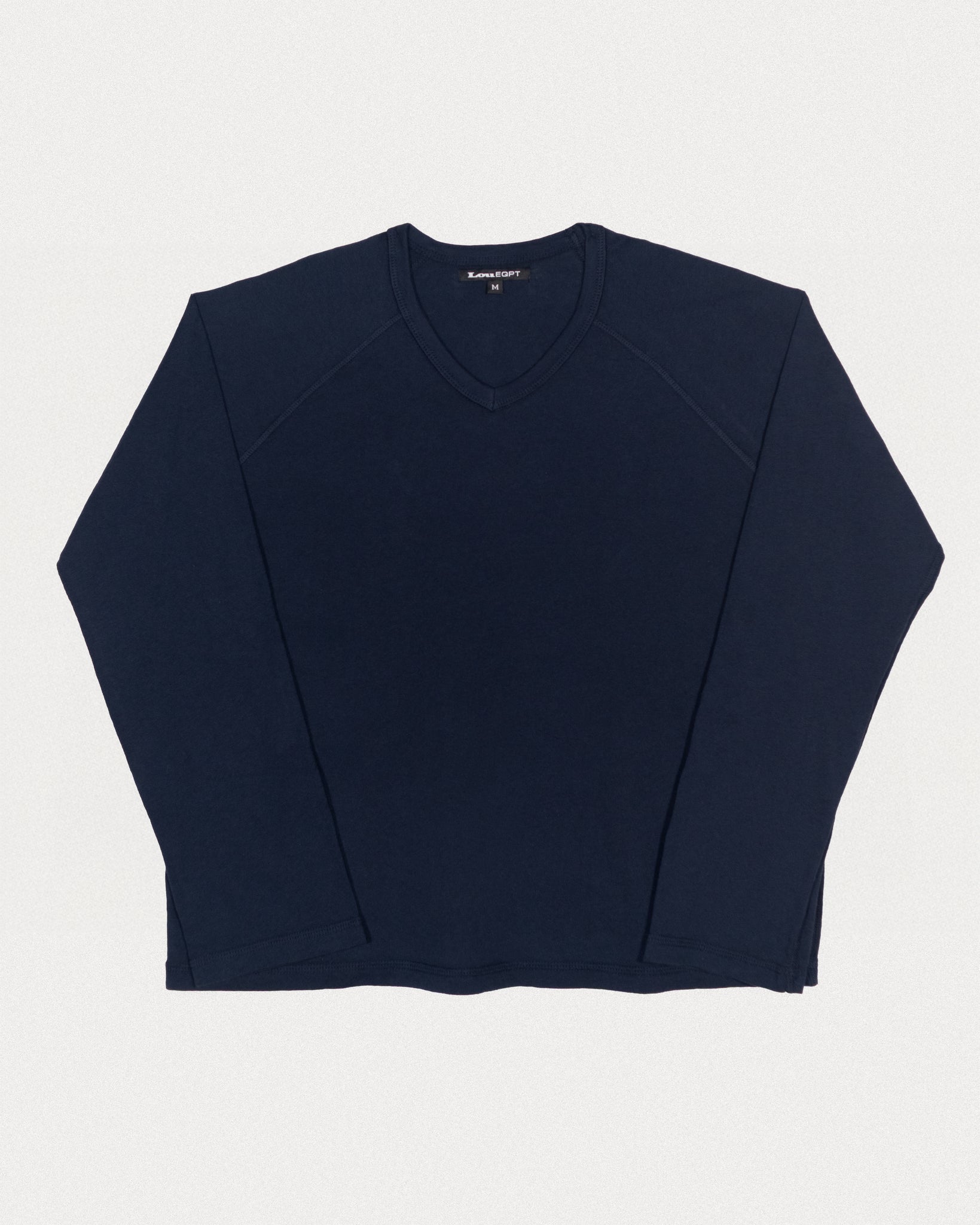 V-NECK RAGLAN LS - NAVY