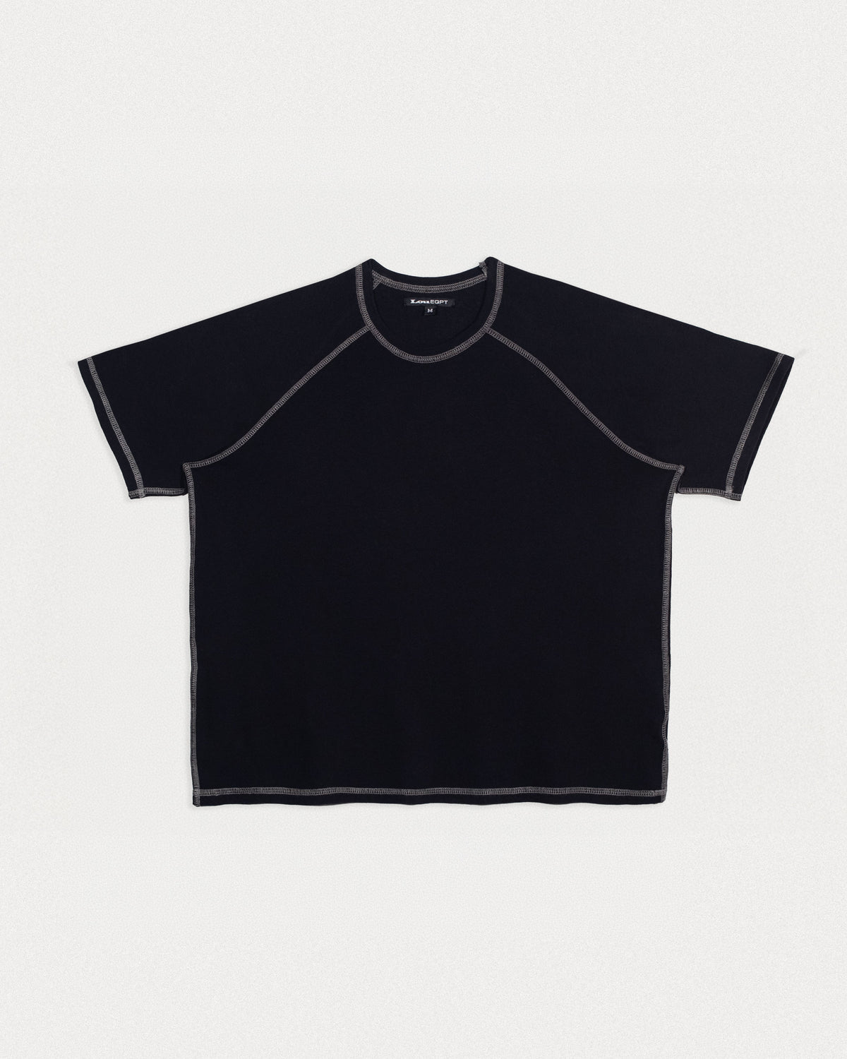 CREW RAGLAN SS - BLACK / GREY – Lou Equipment