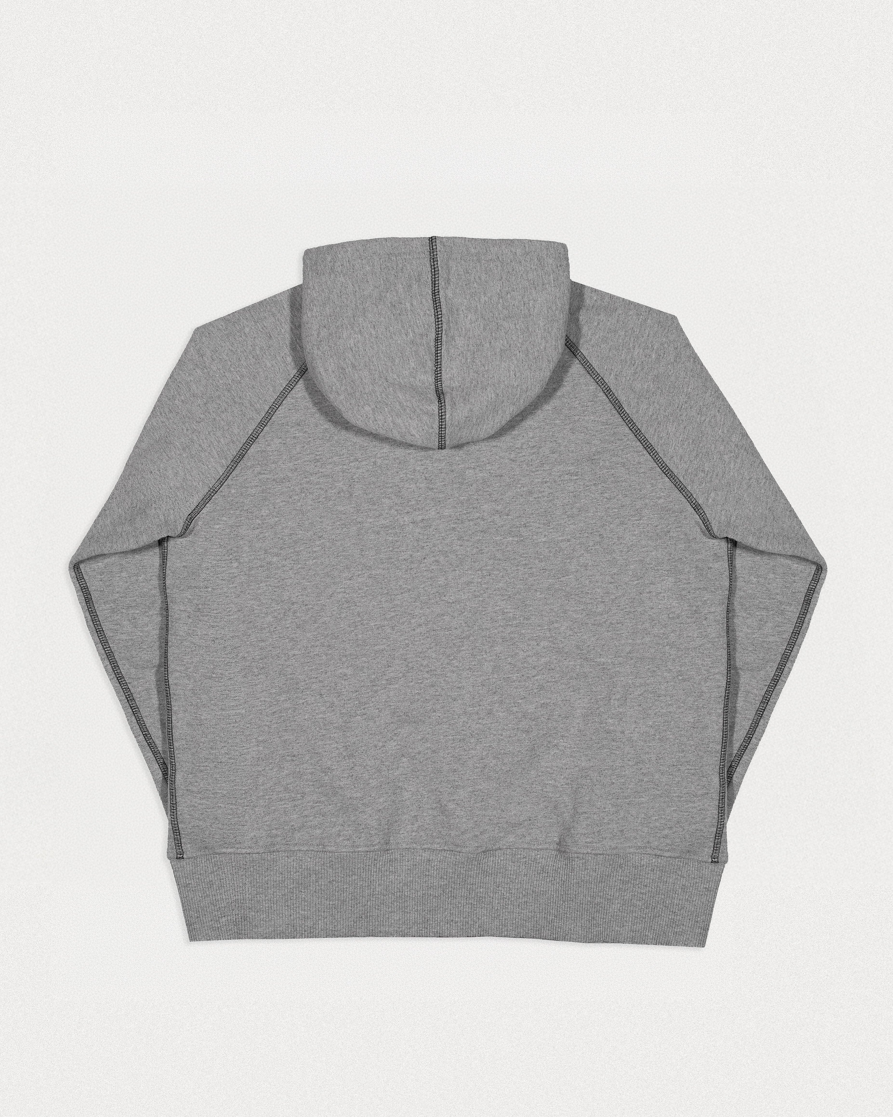 BEGINNER ZIP HOODIE - HEATHER / BLACK-2