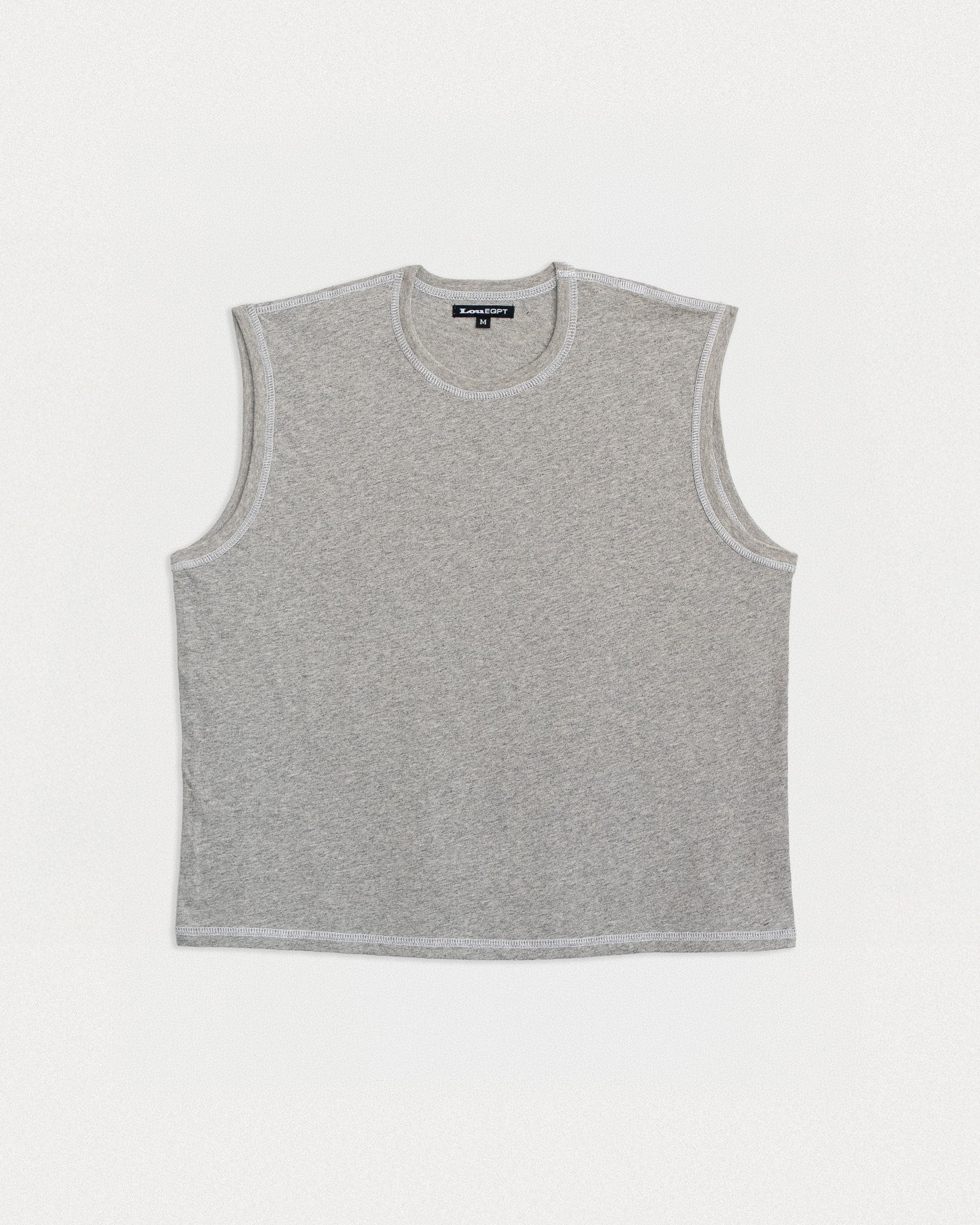 CUT OFF - HEATHER / WHITE