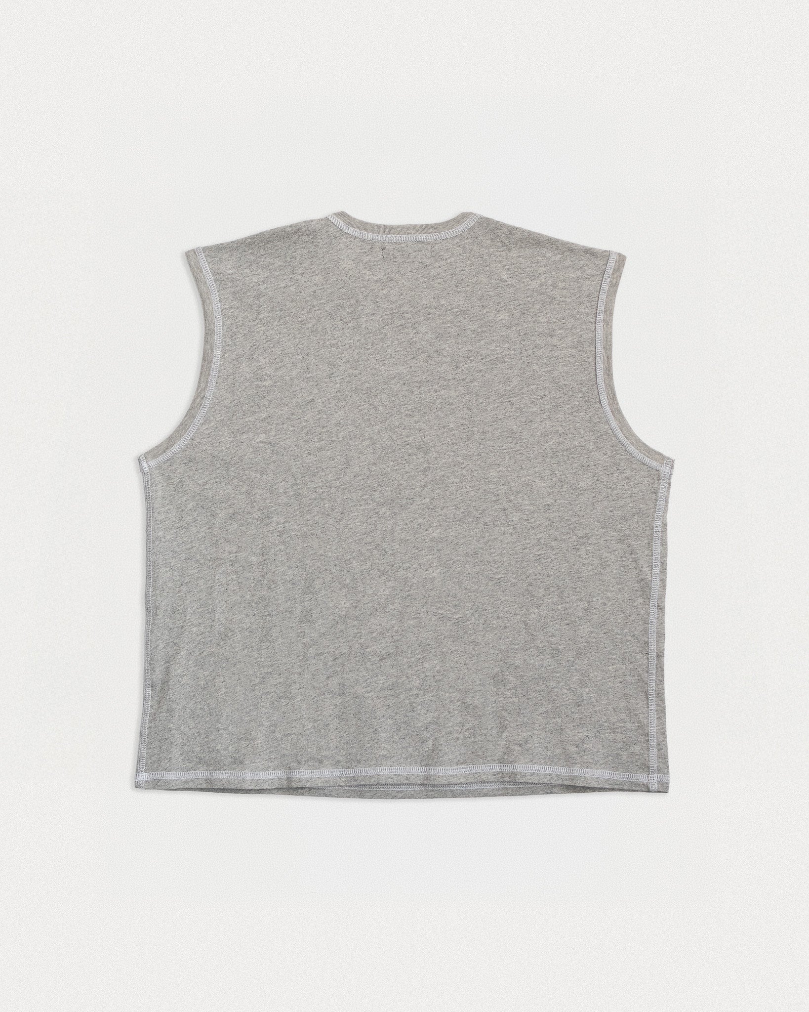 CUT OFF - HEATHER / WHITE-2