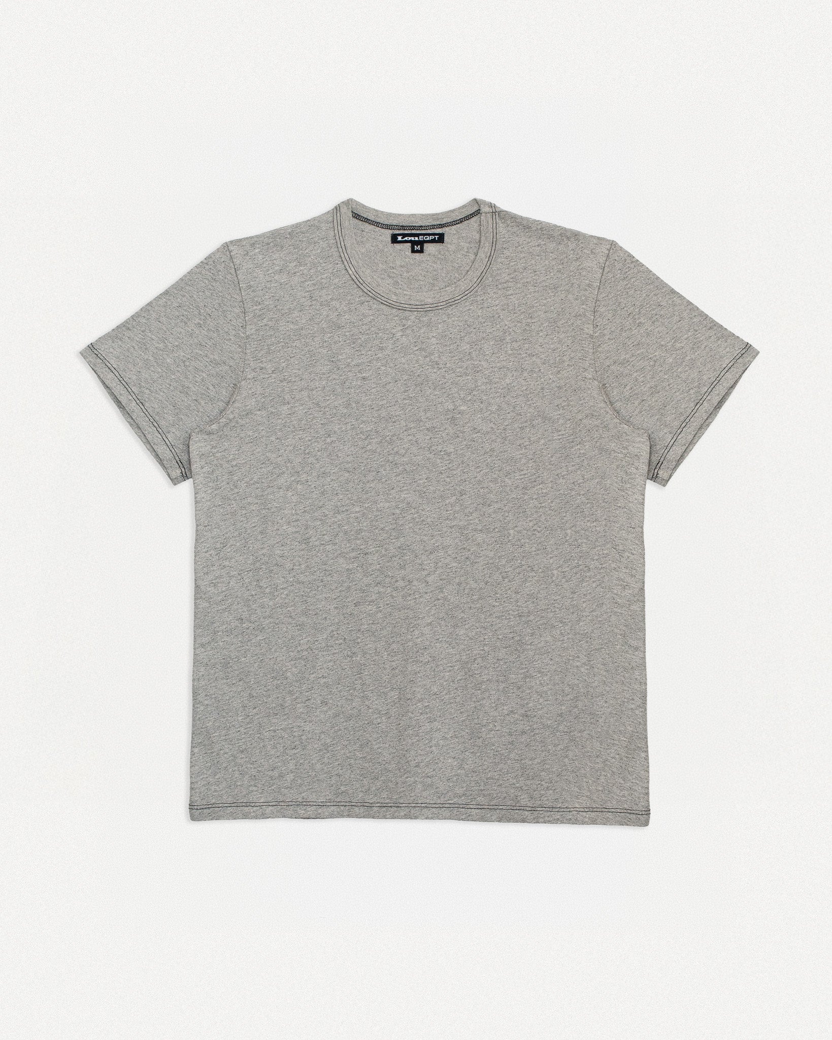 MICRO TEE SS - HEATHER / BLACK
