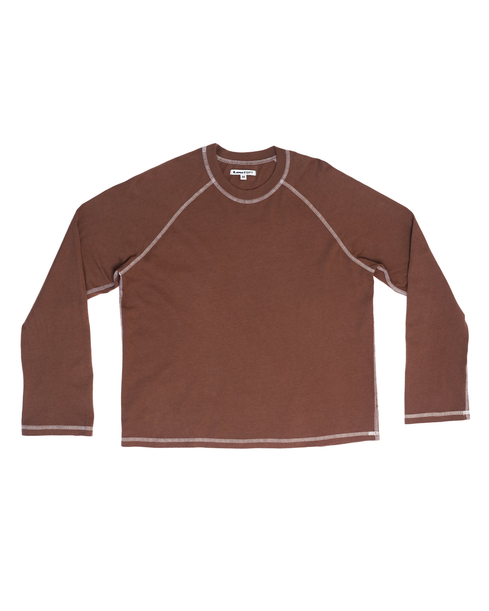 RAGLAN LS - TAUPE / WHITE