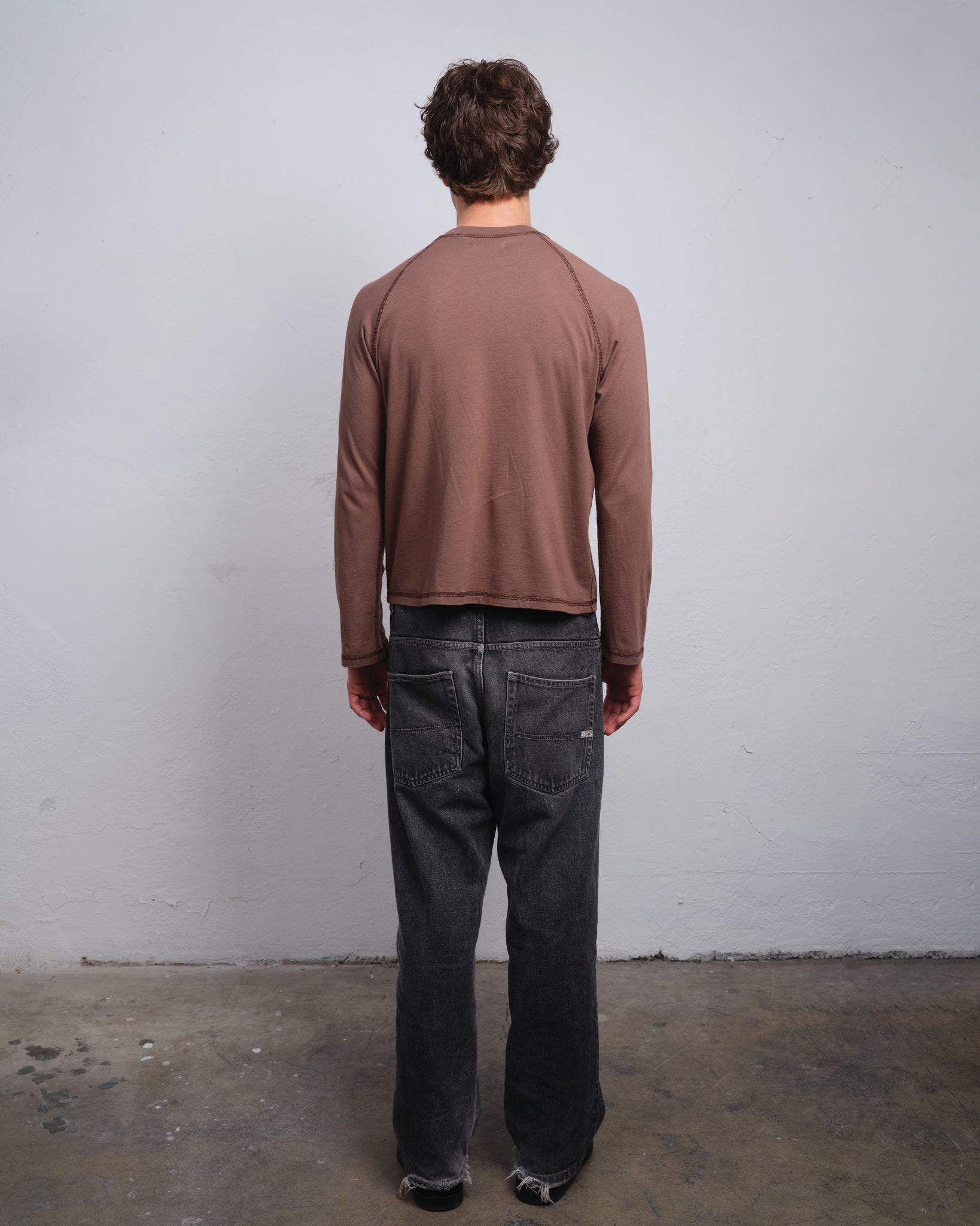 RAGLAN LS - TAUPE / BROWN