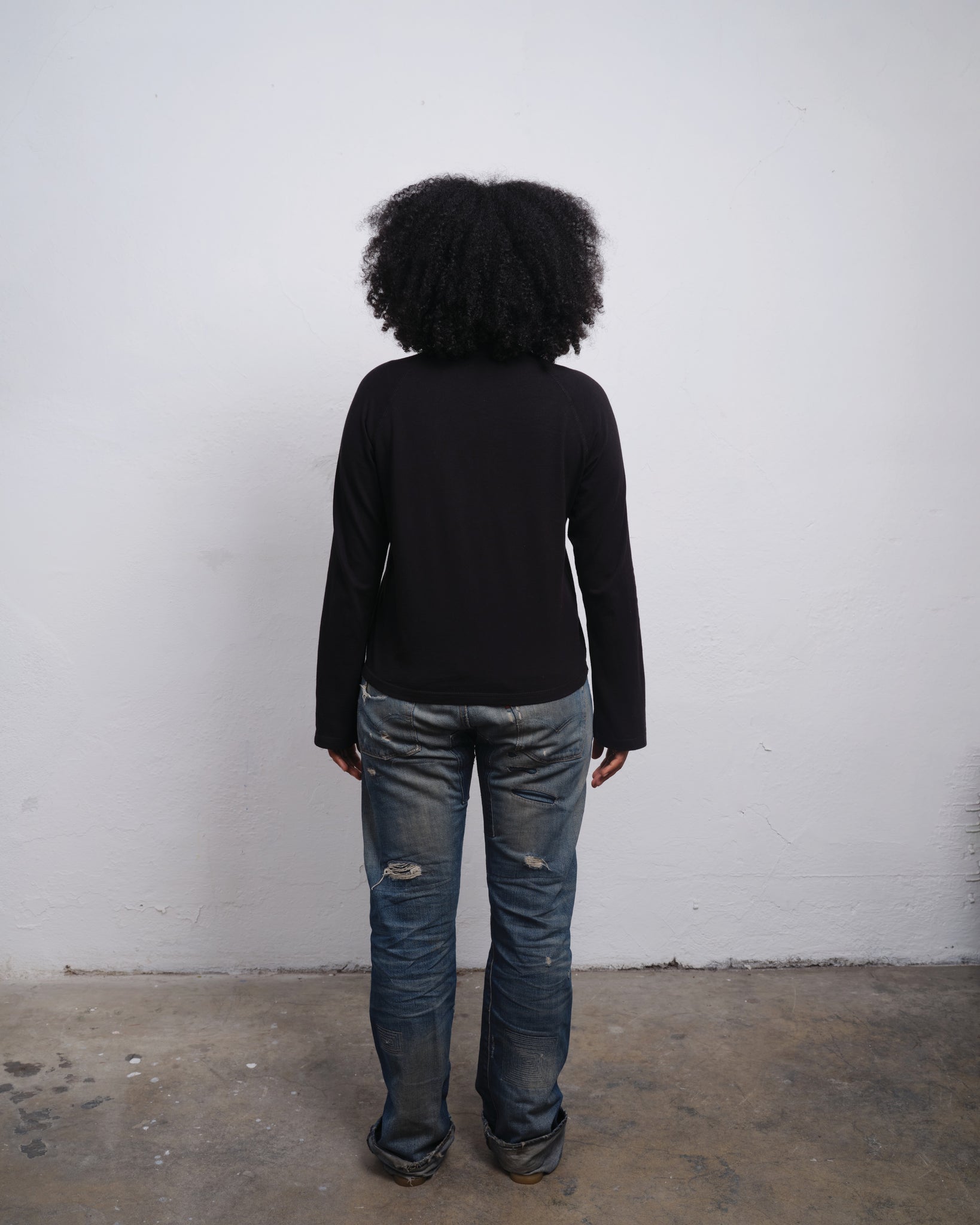 RAGLAN LS - BLACK / BLACK