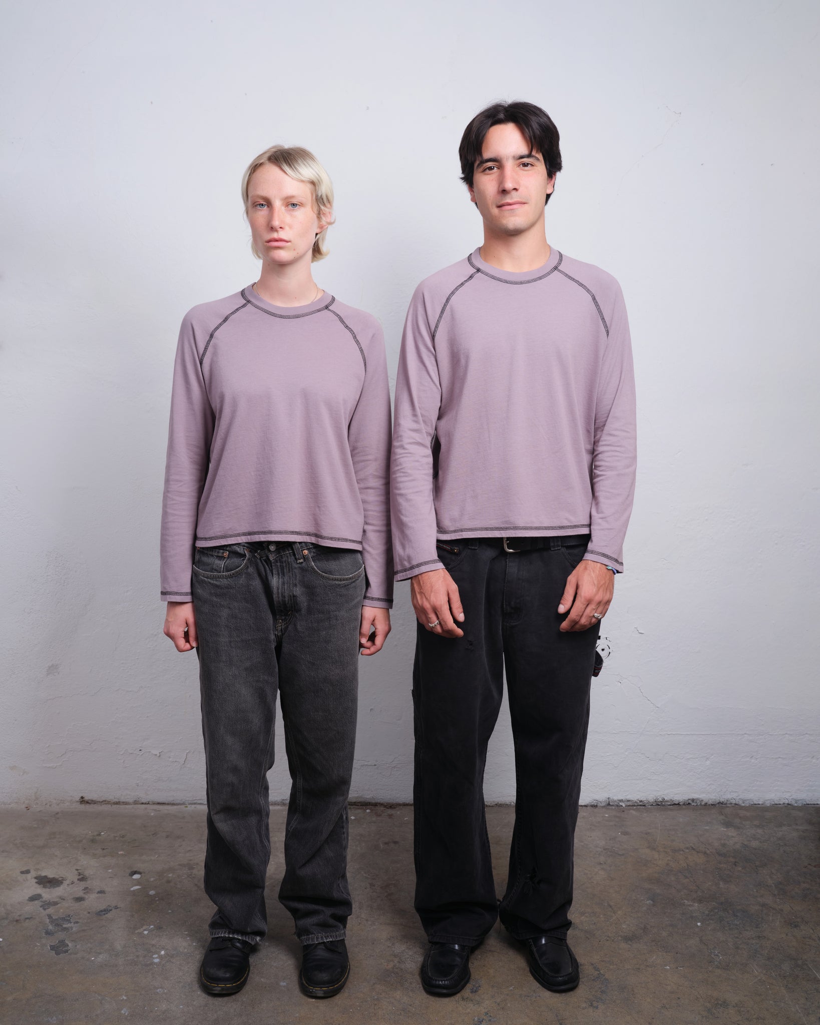 RAGLAN LS - SLATE / BLACK