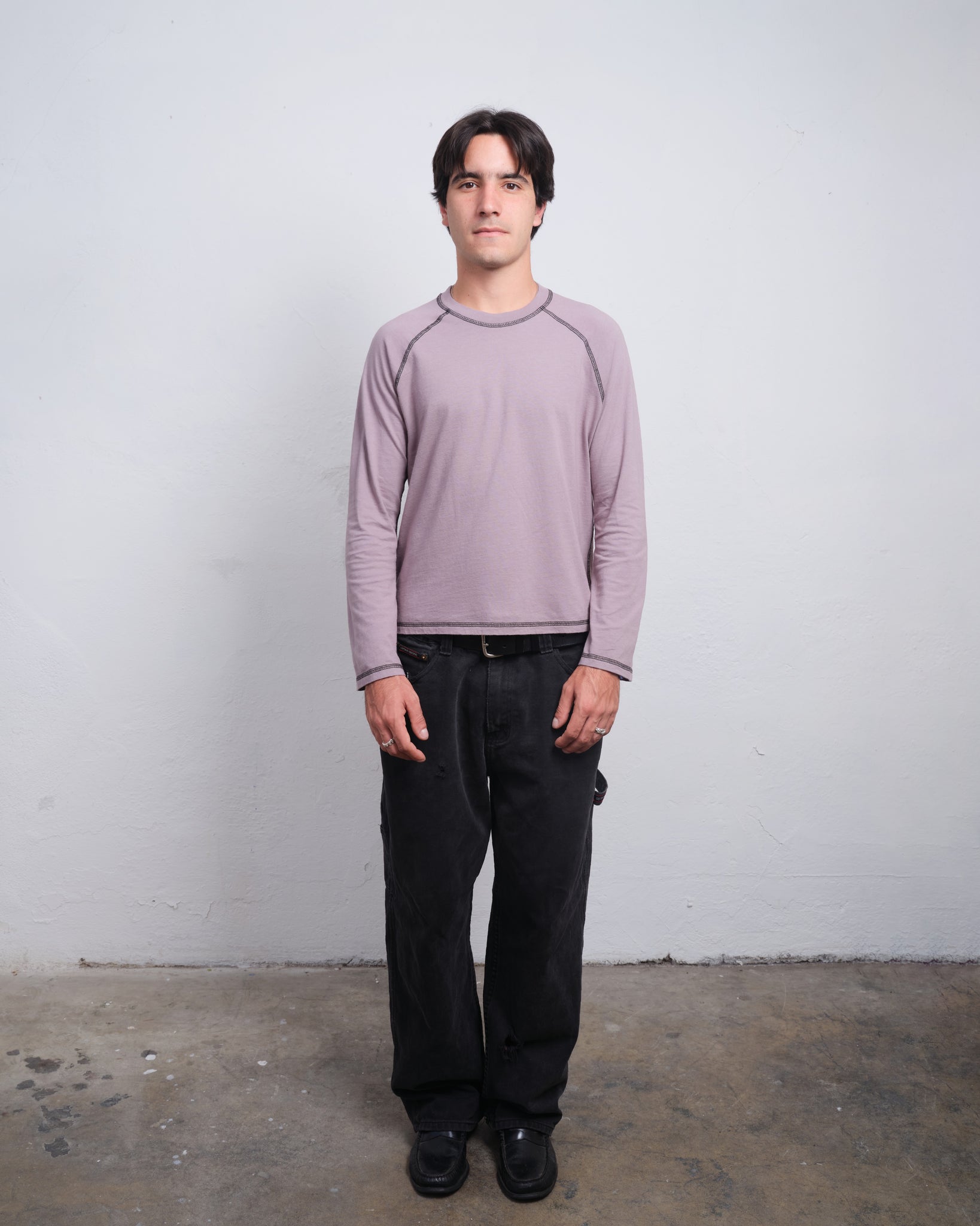 RAGLAN LS - SLATE / BLACK