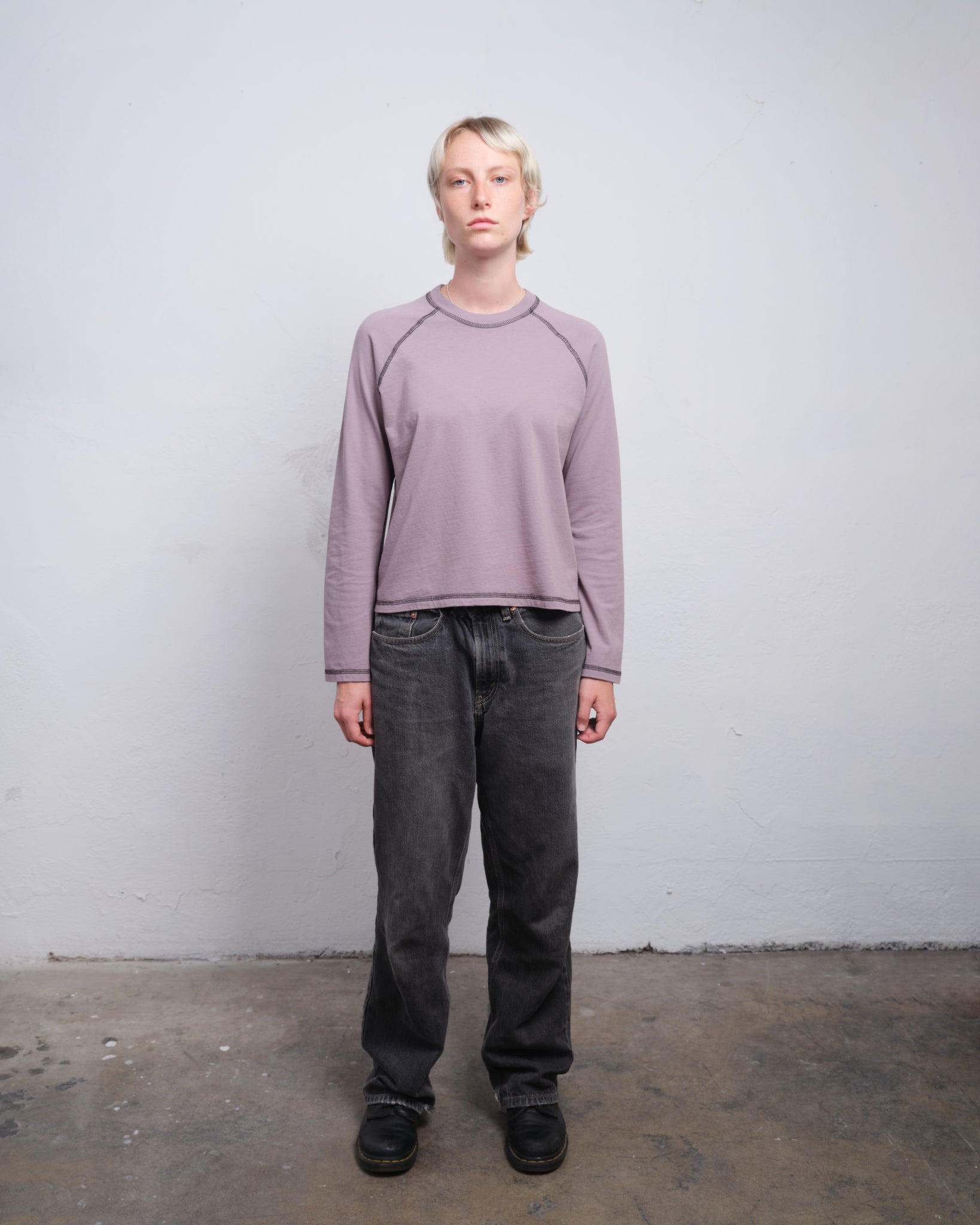 RAGLAN LS - SLATE / BLACK