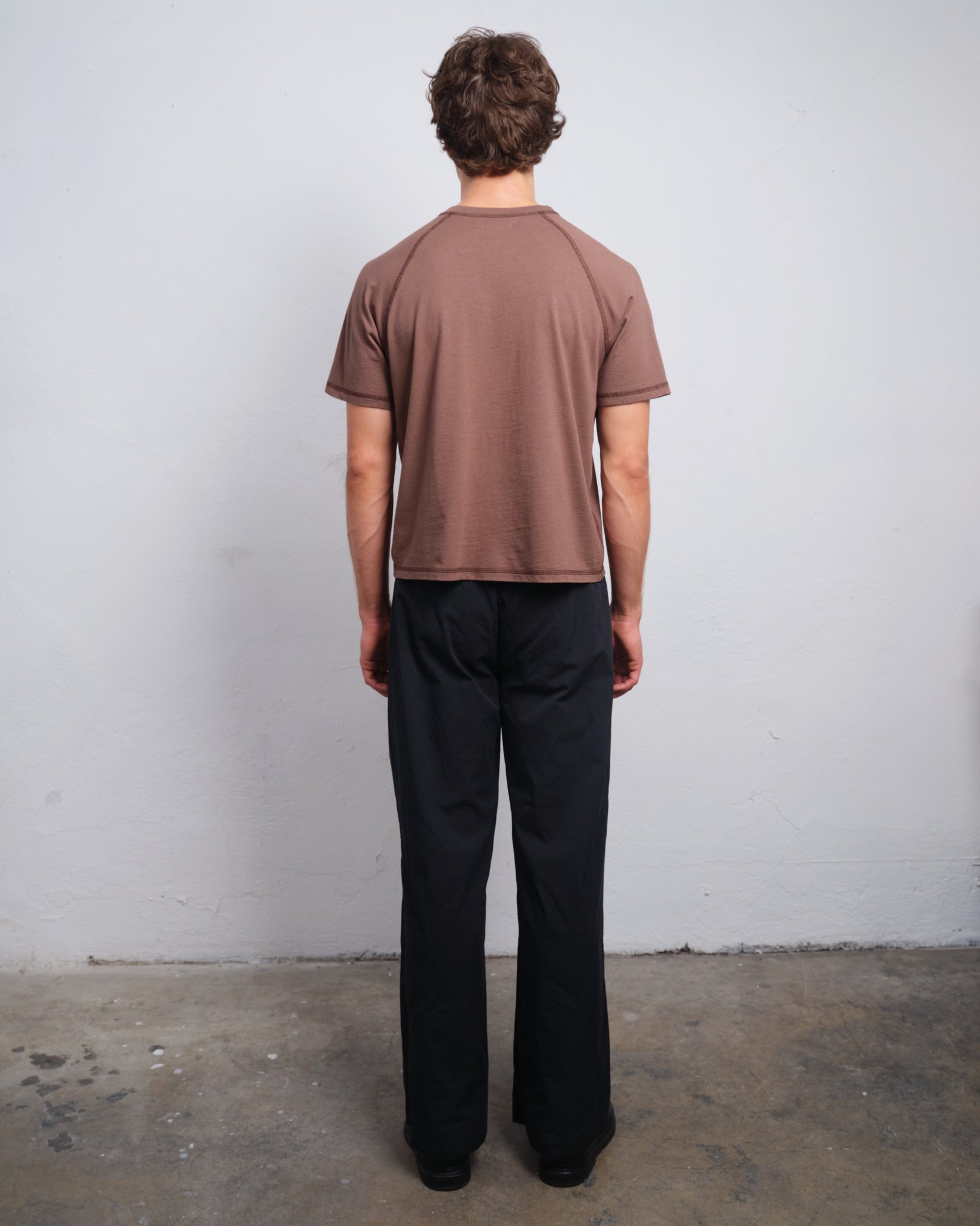 RAGLAN SS - TAUPE / BROWN