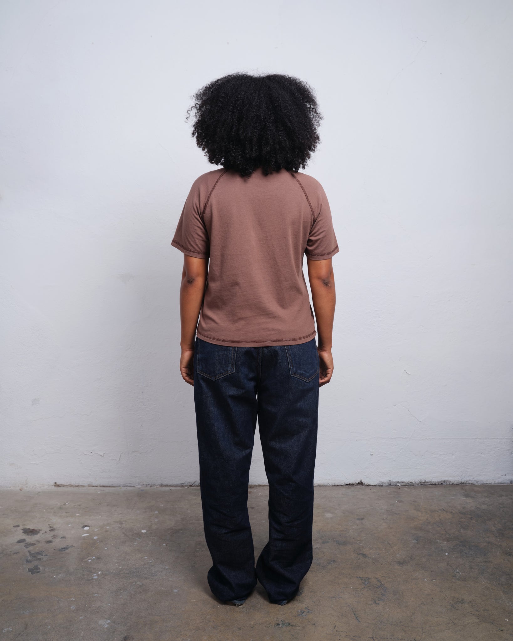 RAGLAN SS - TAUPE / BROWN