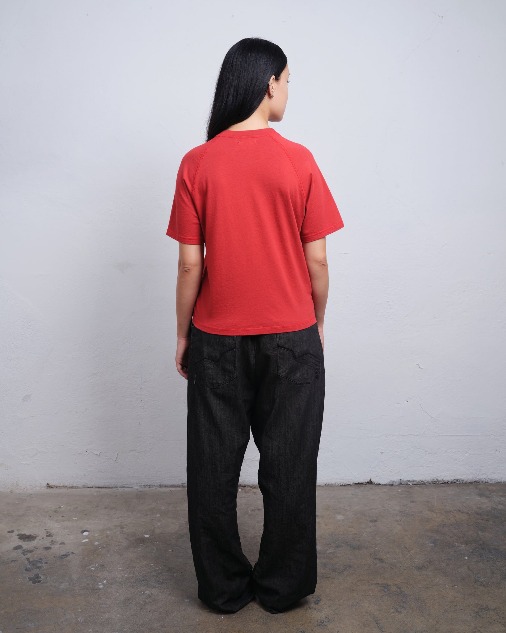 RAGLAN SS - CHILI / RED