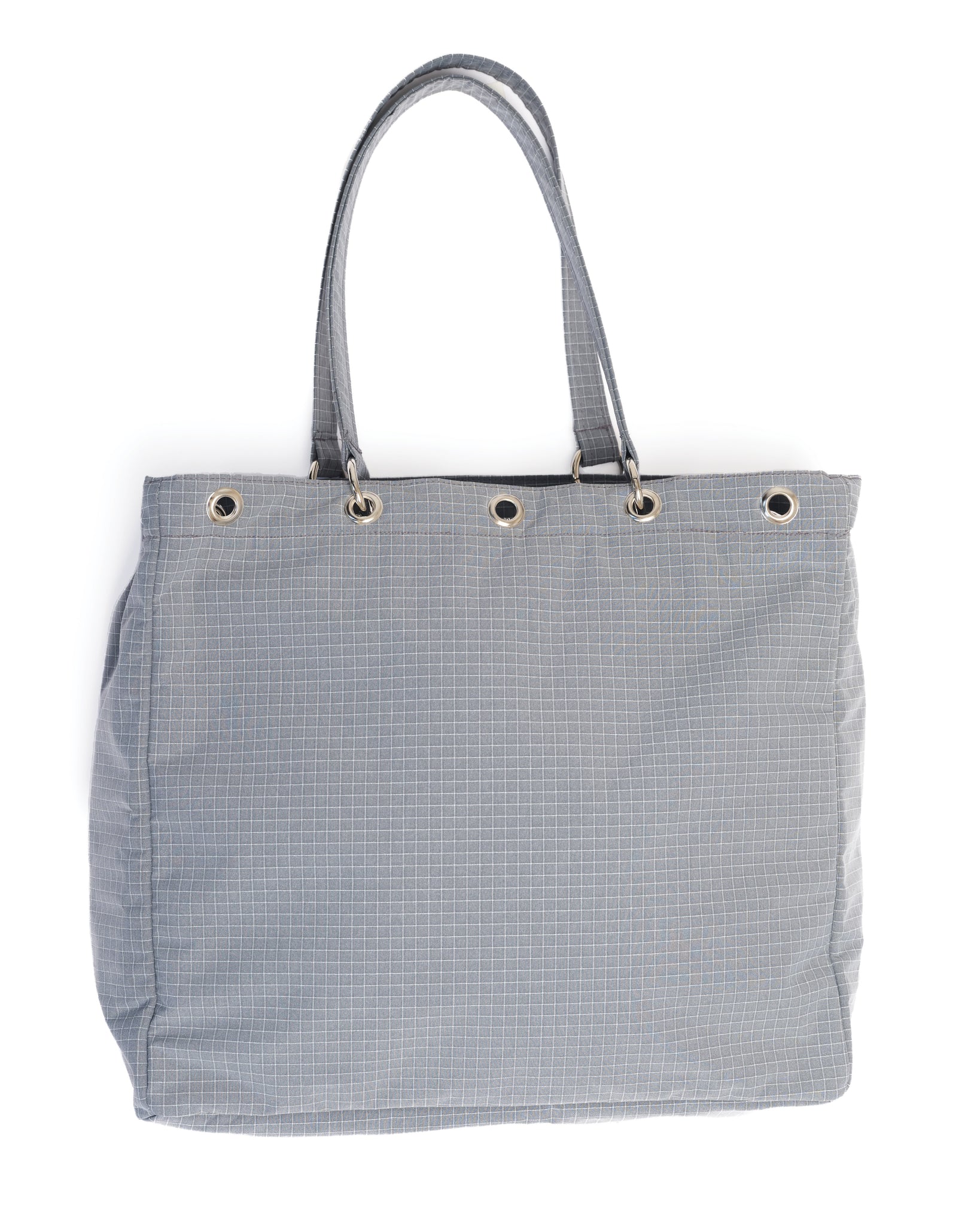 RIPSTOP GRID BAG - GREY / WHITE