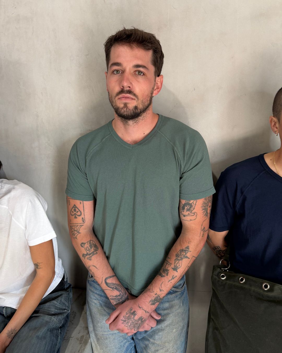 V-NECK RAGLAN SS - CELADON