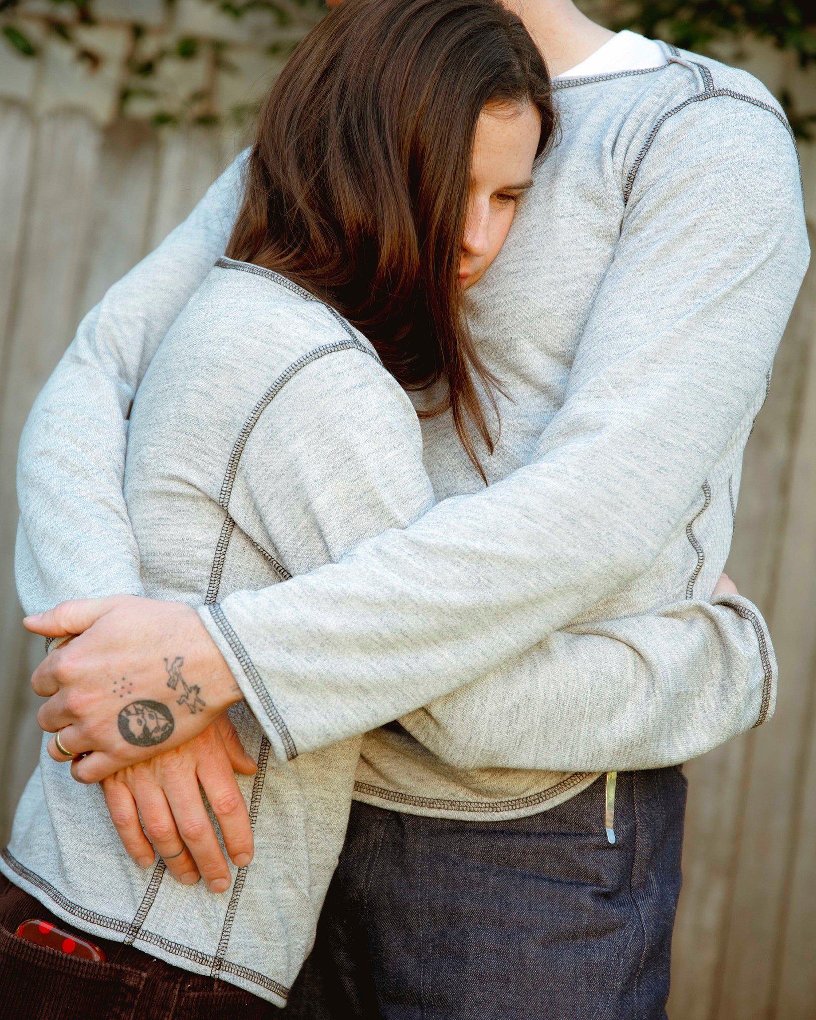 BOAT NECK THERMAL - HEATHER GREY - WAFFLE PANEL - L.E. x LYLE MCGRAW-2